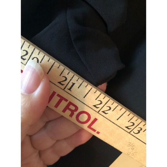 Laura Scott Black Ruffled Blouse 14 - Picture 9 of 10